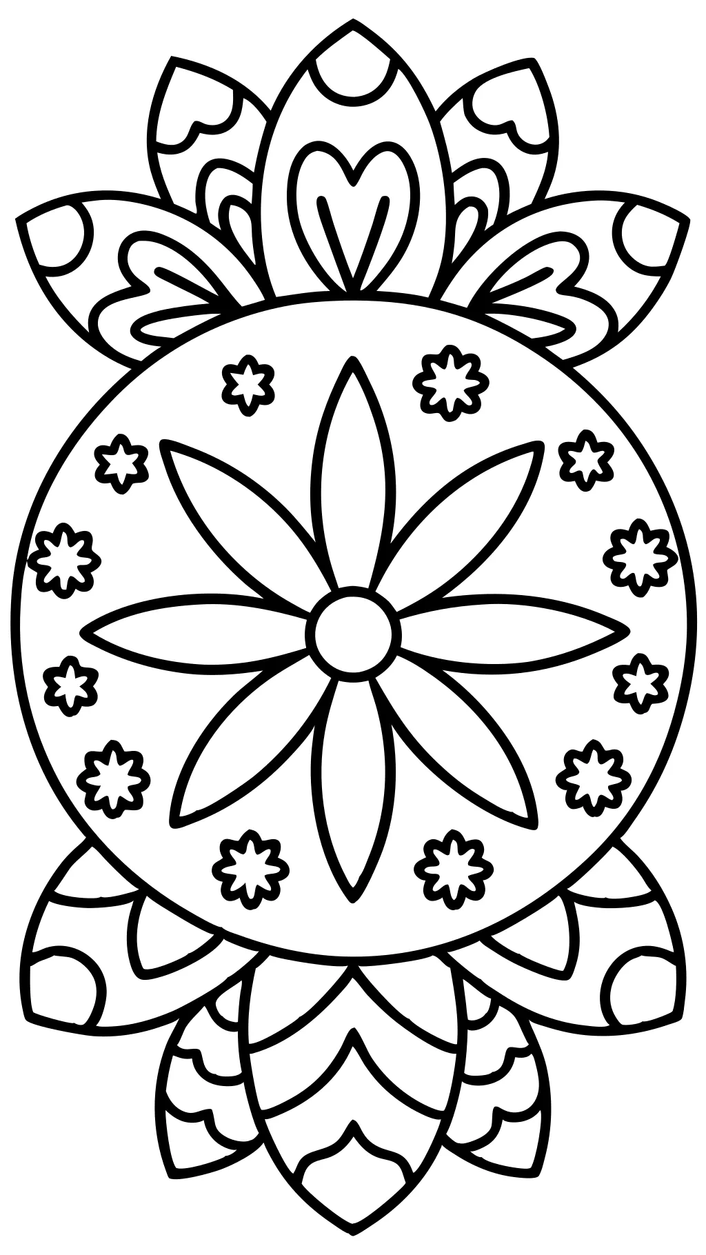 easy pattern coloring pages